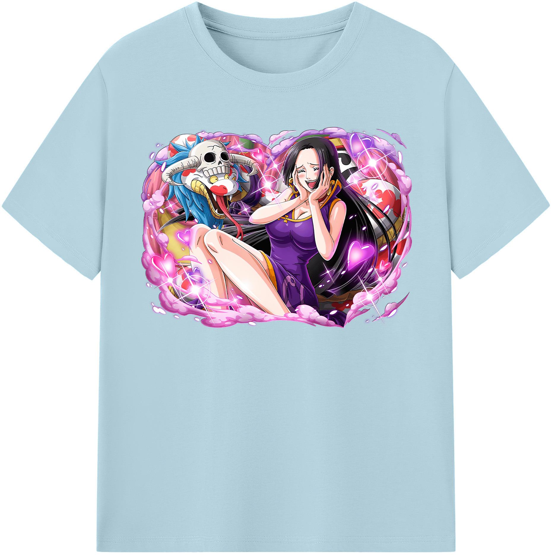 ワンピース ボア・ハンコック ONE PIECE Boa·Hancock 綿100％半袖Tシャツ（フロントプリント）